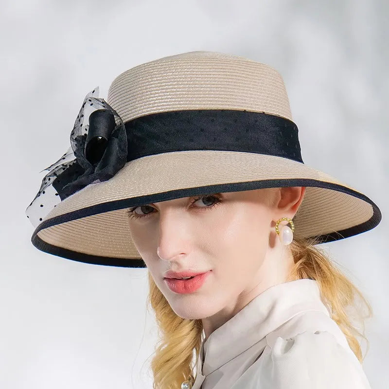 EE 7312 Summer New Elegant and Fashionable Style Bow Shade Hat Hat Children's Summer