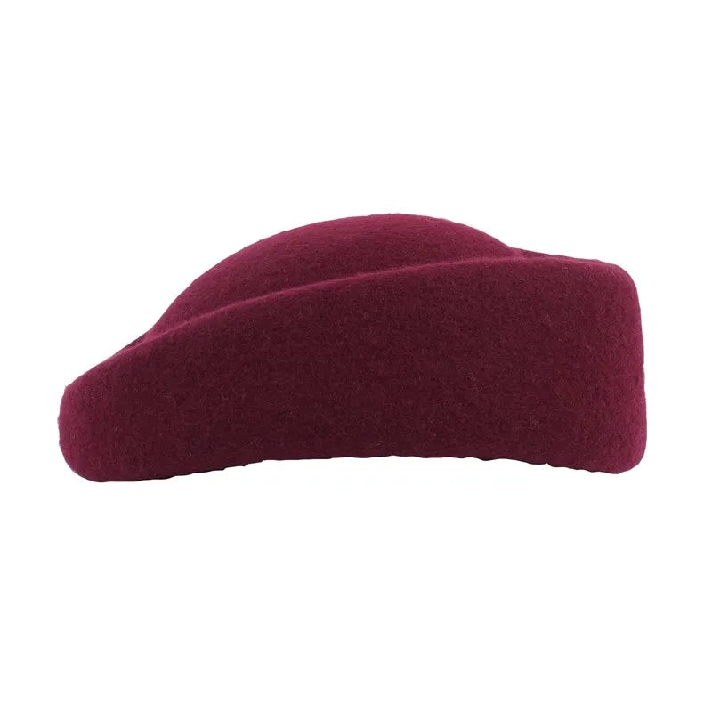 Elegant 100% Wool Pillbox Hat Wedding Evening Party Elegant Wedding With White Pearl Cap Headpiece Headwear 3045