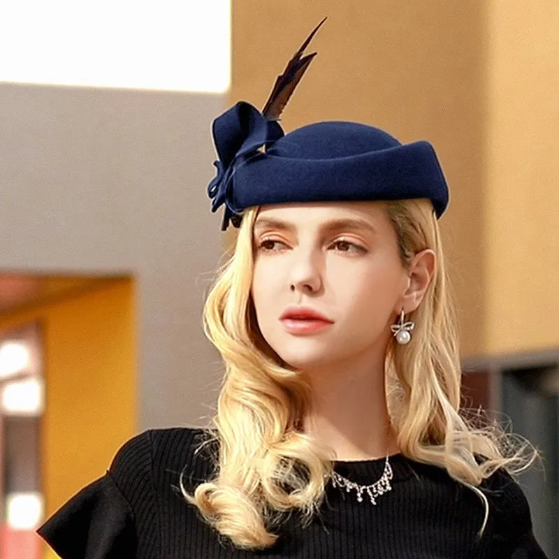 EE3102 small British wool hat elegant female joker a hat, "the whole Europe and the United States hat