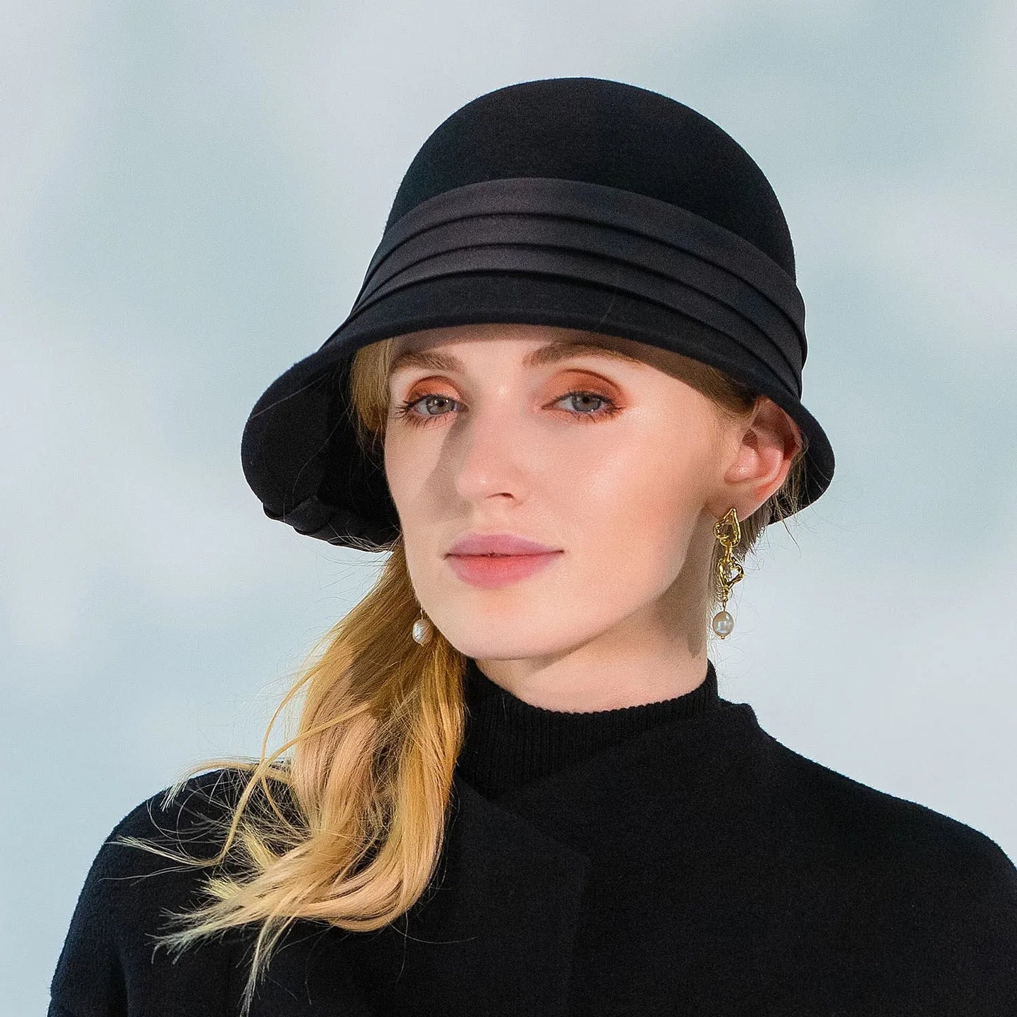Ms EE 5111 new winter pure wool hat British elegant joker bowler hats