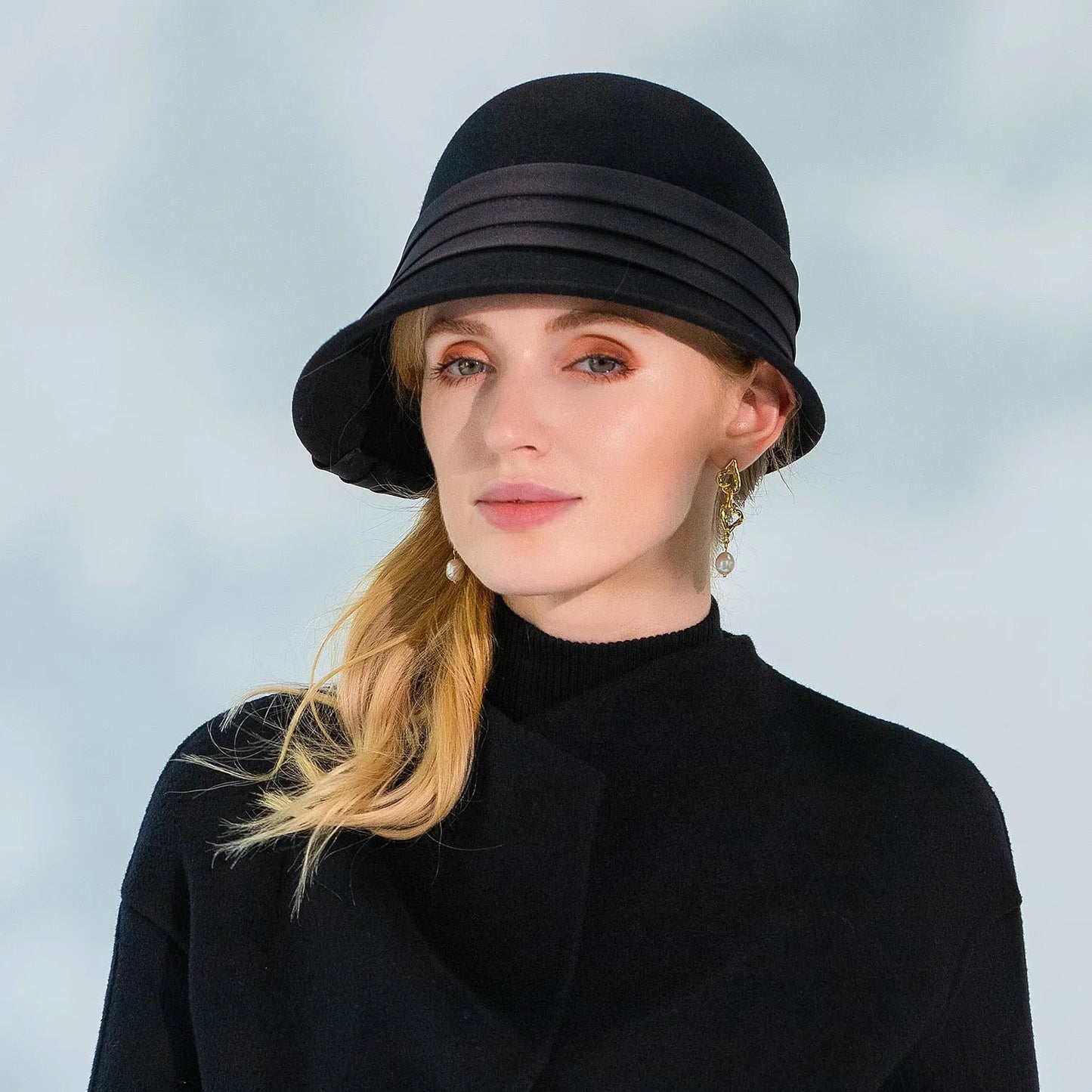 Ms EE 5111 new winter pure wool hat British elegant joker bowler hats