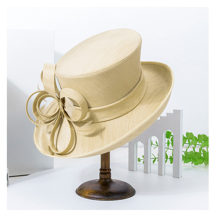 Wide Brim Church Hats Kentucky Derby Hat Wedding for Tea Party Cocktail