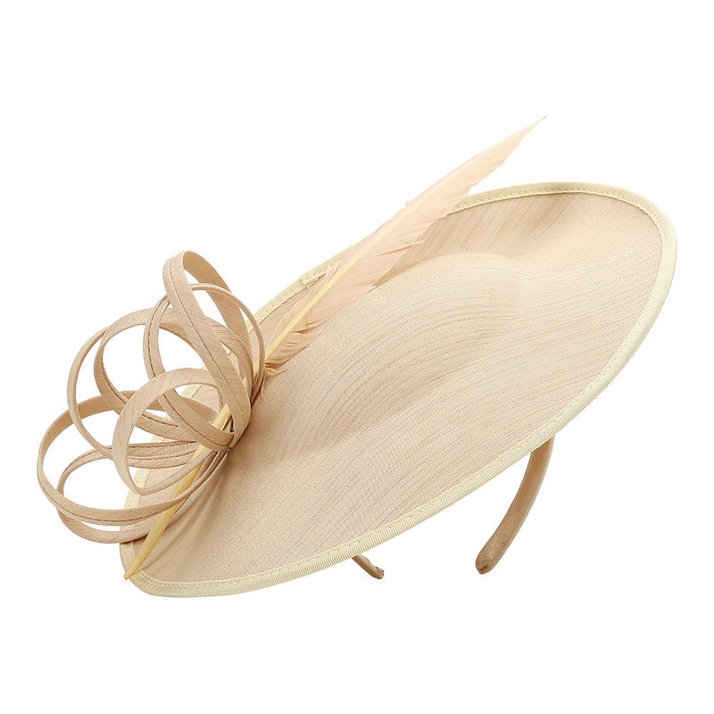 Women's Fascinator Hat 1920s Vintage Style Kentucky Derby Saucer Hats Cocktail Tea Party Headwear for Women Girls with Headband