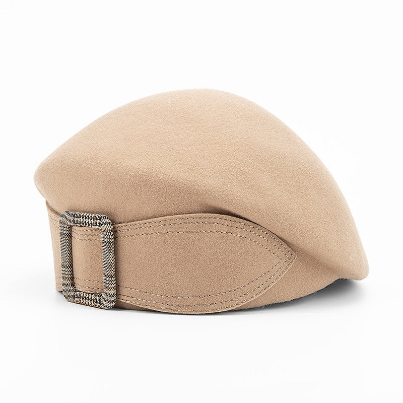 FADVES French Berets Caps Bowknot for Women Wool Beret Winter Cap Vintage Fascinator Hats