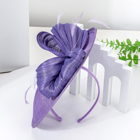 Women's Sinamay Fascinators Kentucky Derby Saucer Hats With Headband