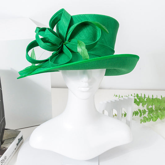 Wide Brim Church Hats Kentucky Derby Hat Wedding for Tea Party Cocktail