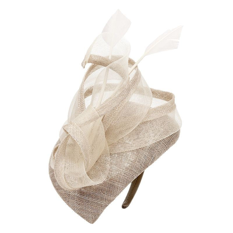 FADVES Women's Sinamay Kentucky Derby Pillbox Hats Fascinators With Headband