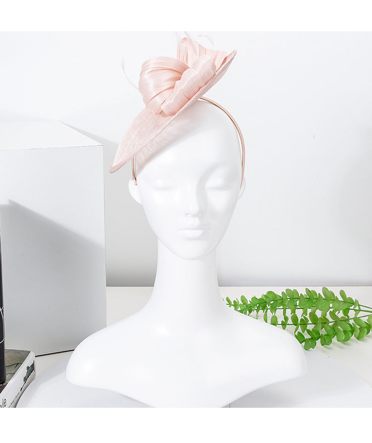 Women's Sinamay Fascinators Kentucky Derby Saucer Hats With Headband