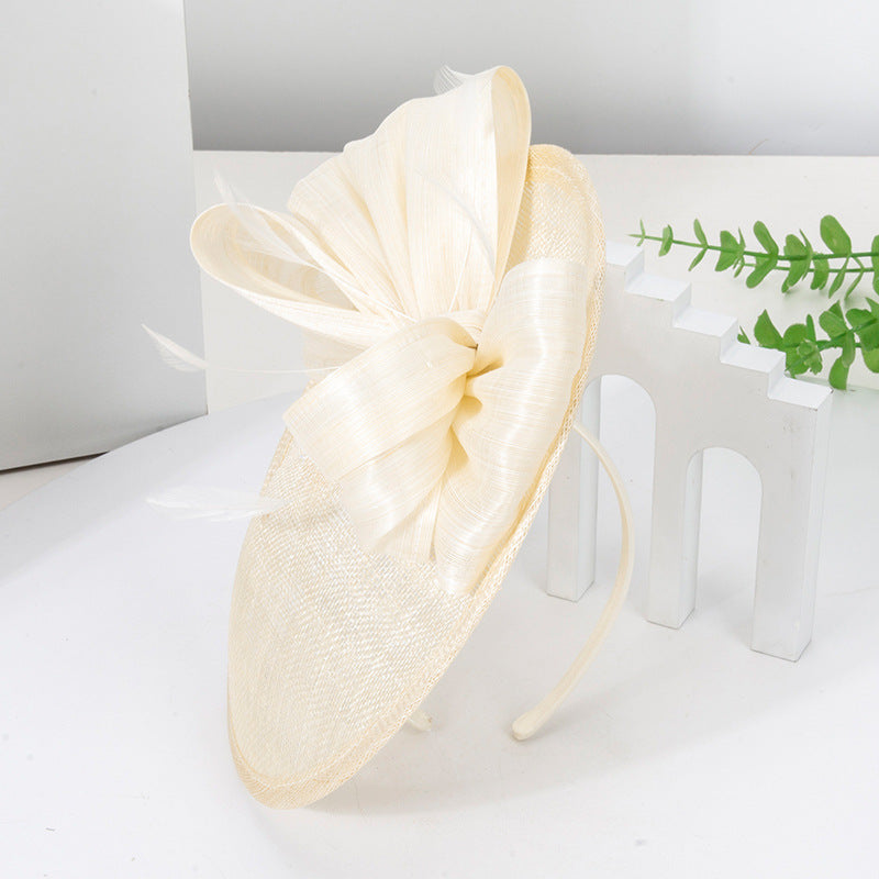 Women's Sinamay Fascinators Kentucky Derby Saucer Hats With Headband