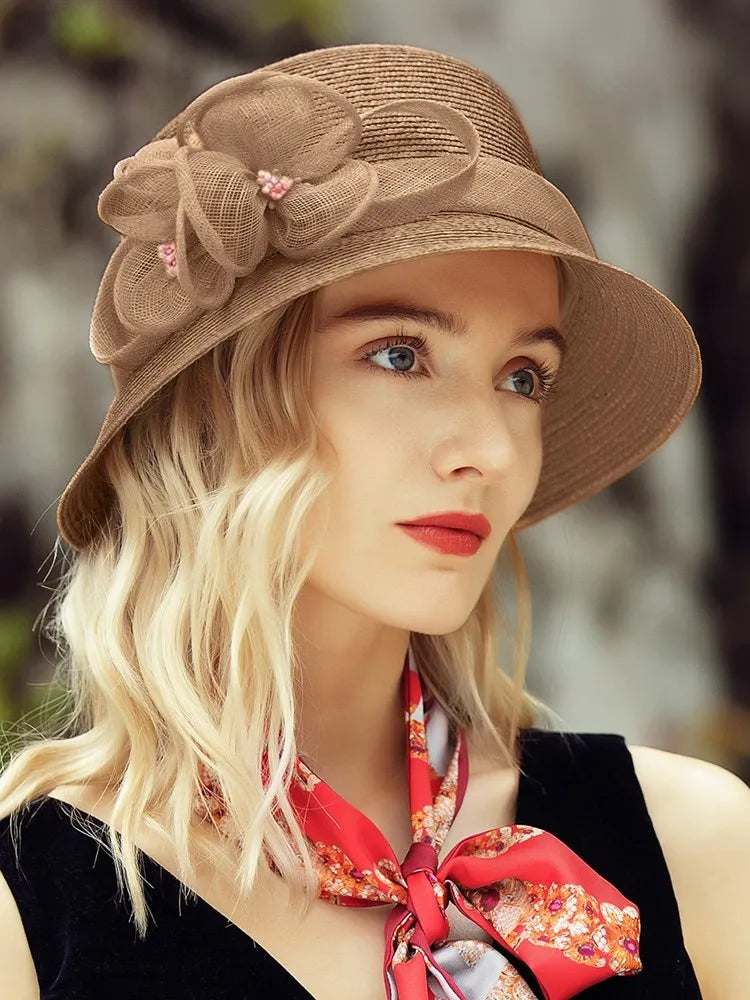 EE 7162 Summer New British Style Celebrity Wind Sunshade Sun Hat Hat Children's Summer