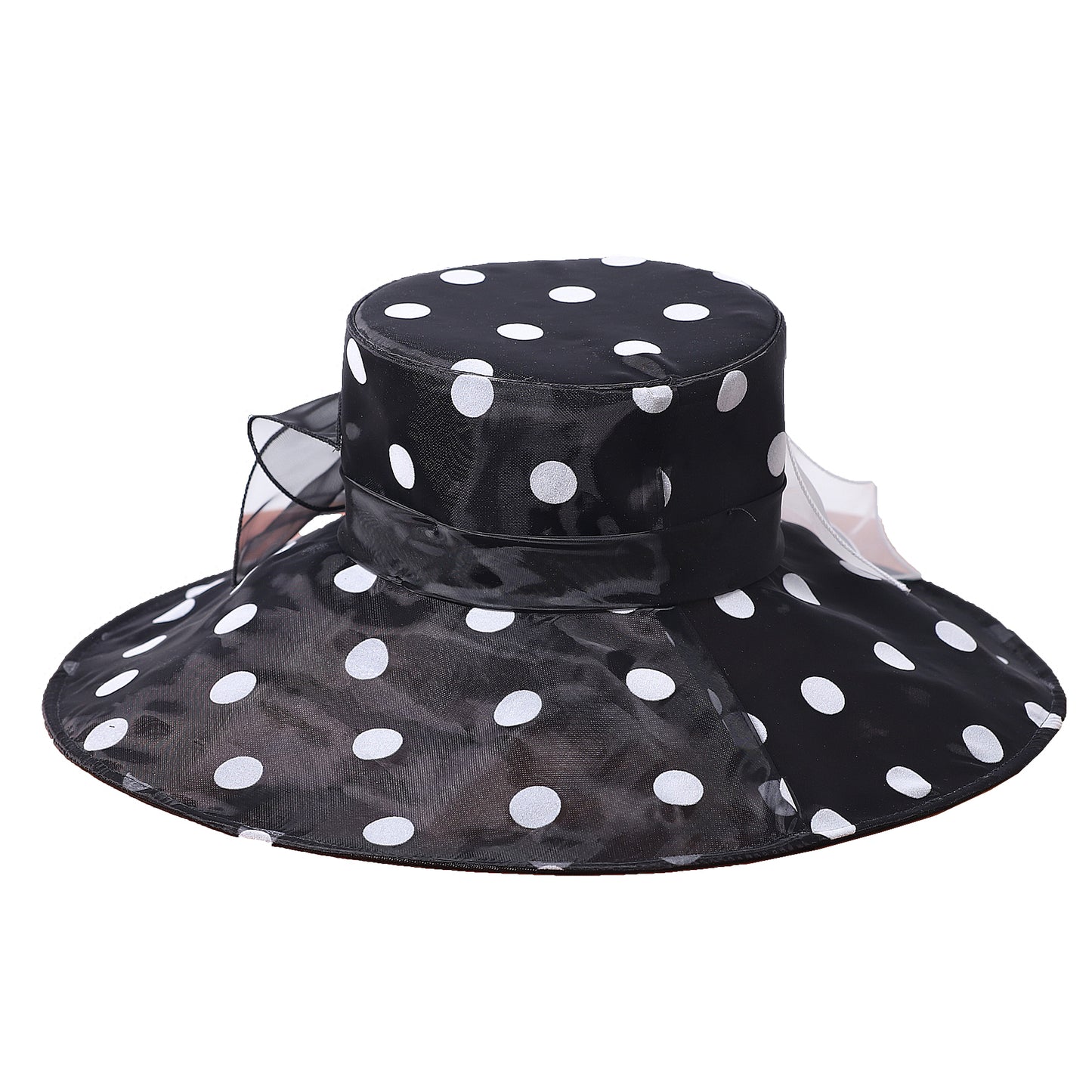 Women Church Hats Wide Brim Sun Derby Hat Organza Fascinators Kentucky Hats for Women Tea Party Wedding Hat 25013